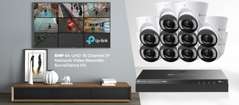 TP-Link VIGI 8MP 4K-UHD Camera Kit