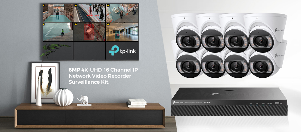 TP-Link VIGI 8MP 4K-UHD Camera Kit