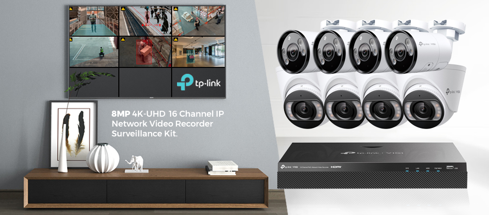 TP-Link VIGI 8MP 4K-UHD Camera Kit