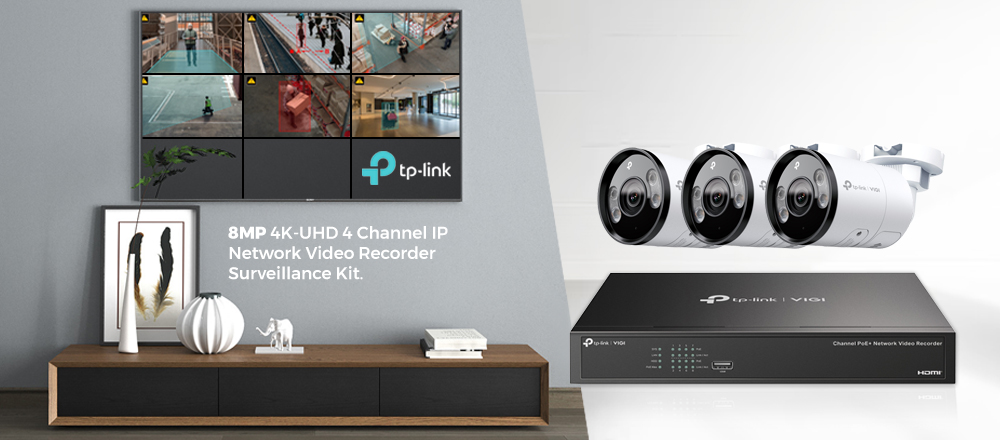 TP-Link VIGI 8MP 4K-UHD Camera Kit