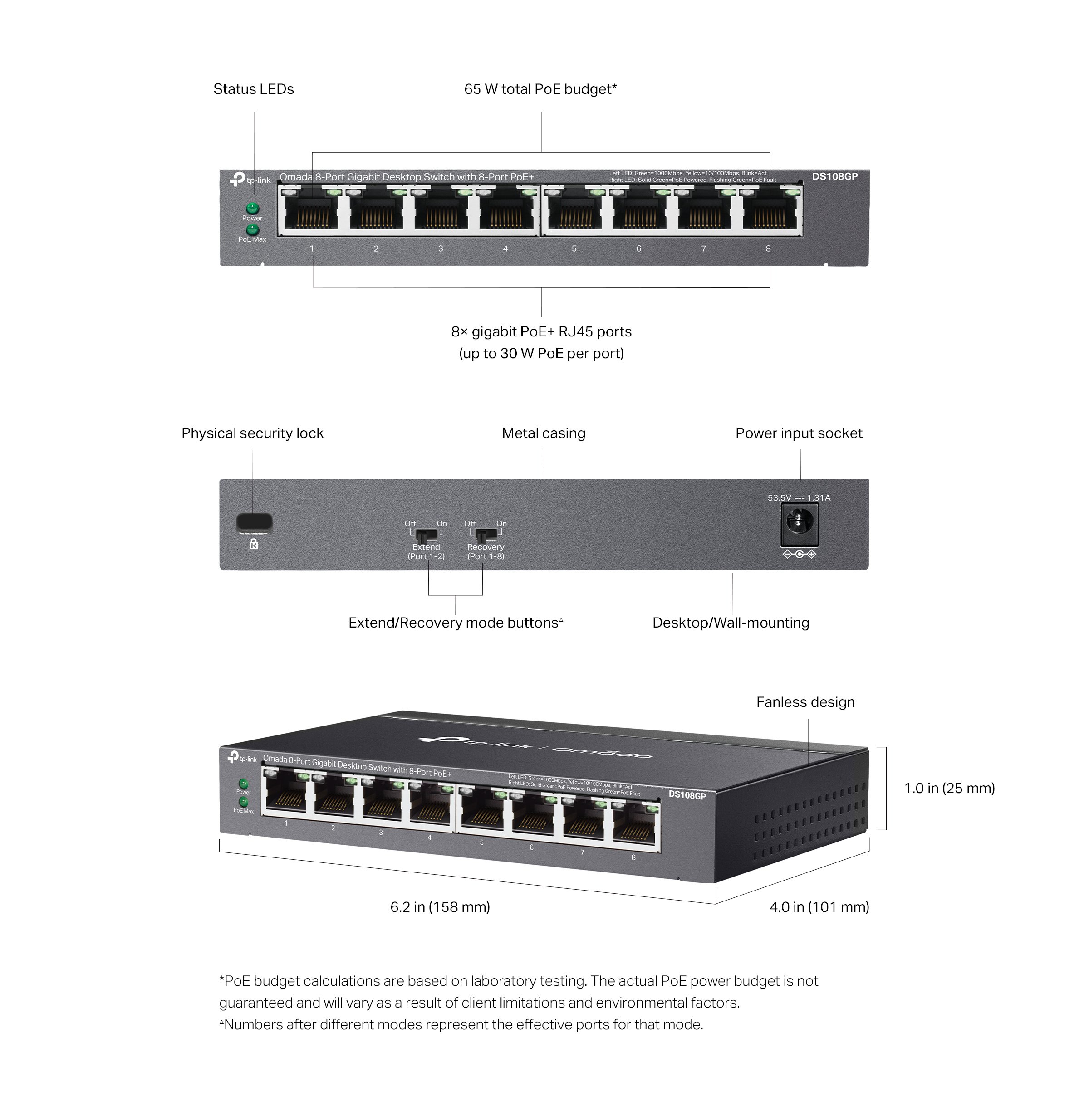TP-Link Omada 108GP Switch