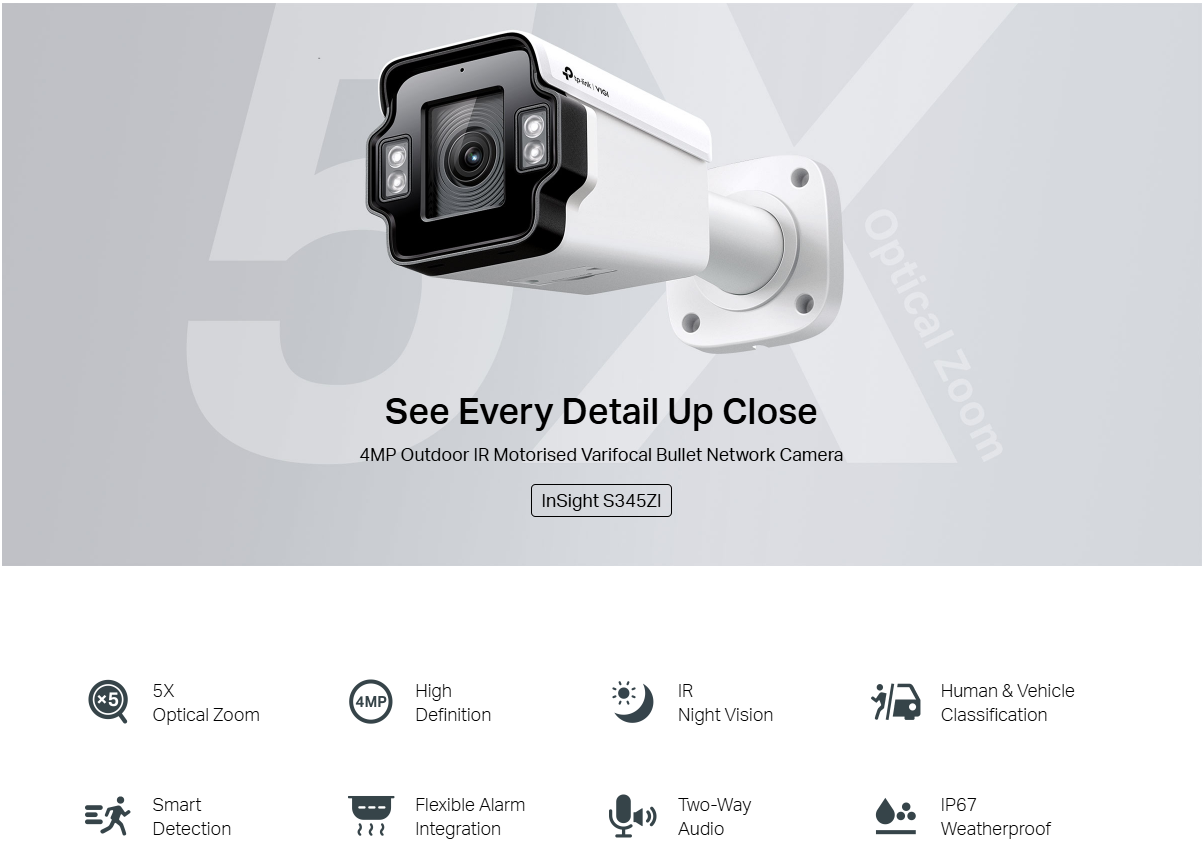 VIGI Insight S345ZI 4MP AI PTZ Camera