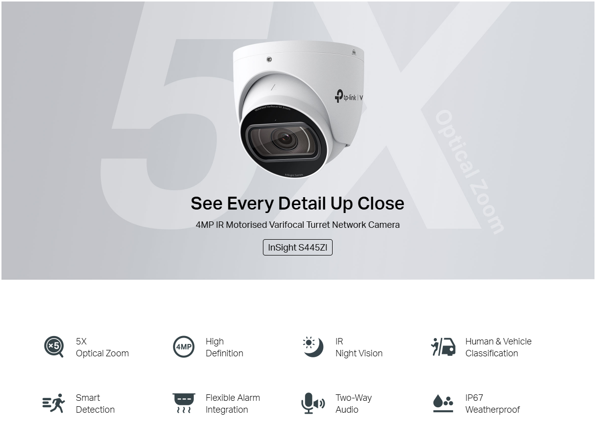 VIGI Insight S445ZI 4MP AI PTZ Camera