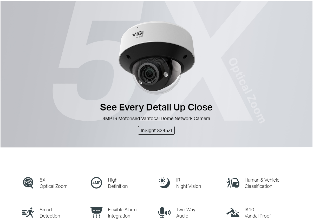 VIGI Insight S445ZI 4MP AI PTZ Camera