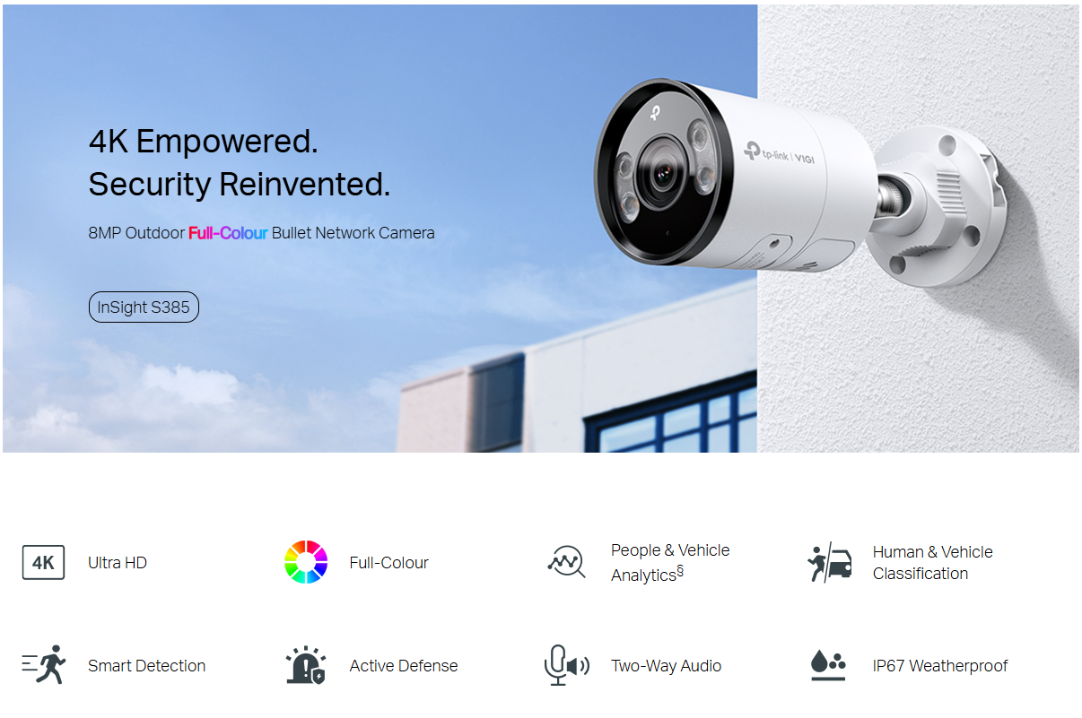 VIGI Insight-S385 4mm Full-Colour Bullet Camera