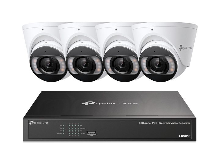TP-Link VIGI8-C455-4D kit: four 5MP cameras and an 8-channel recorder