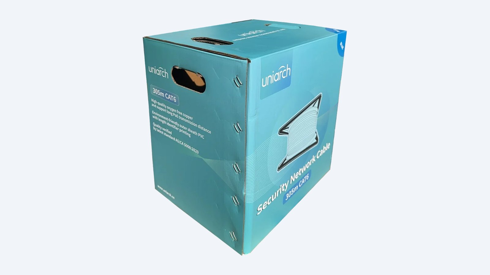 Uniarch CABLE-CAT6-BU 305 metre Cat6 cable carton