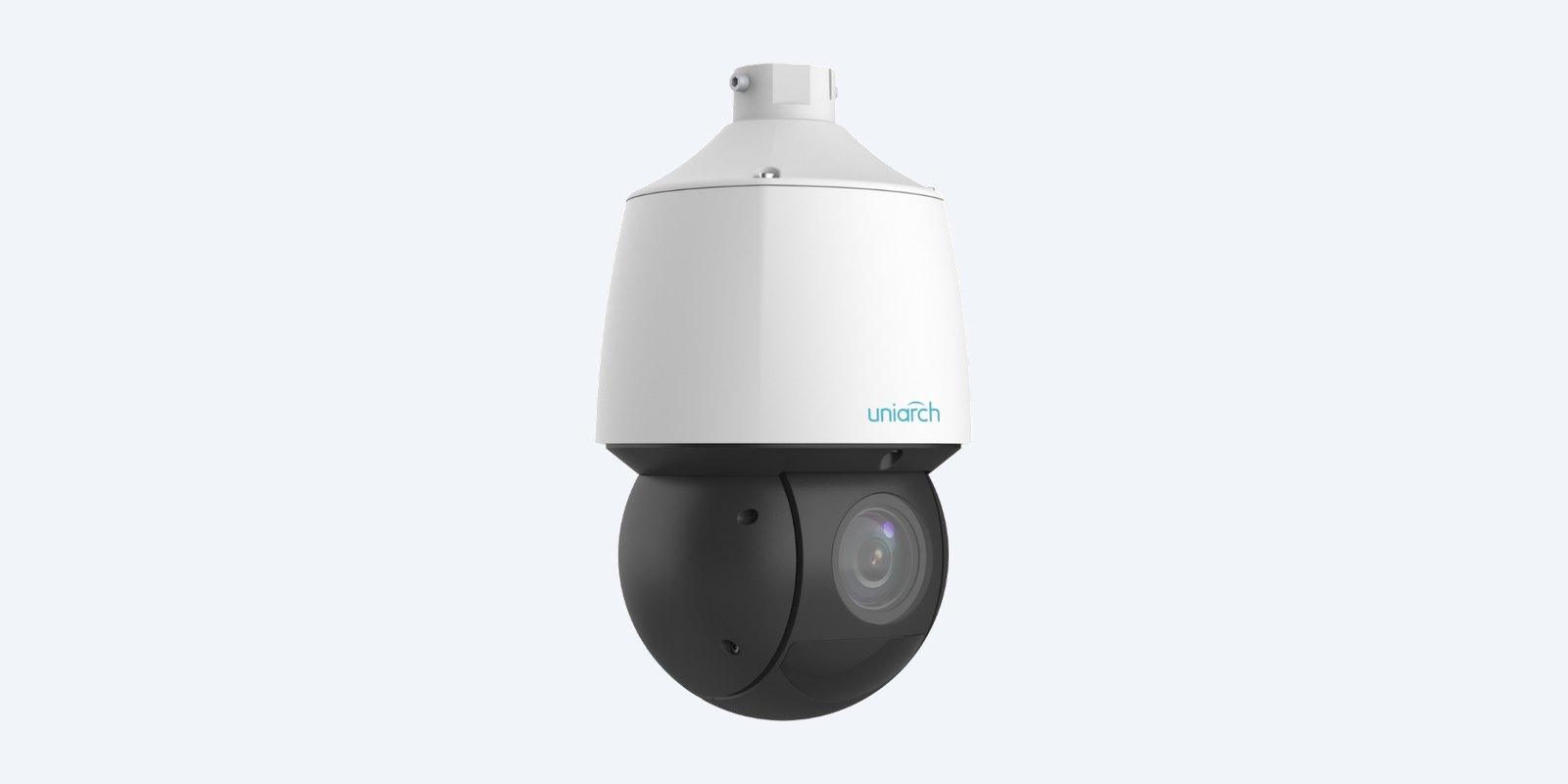 Uniarch IPC-P4P4-X25 PTZ dome camera, side view