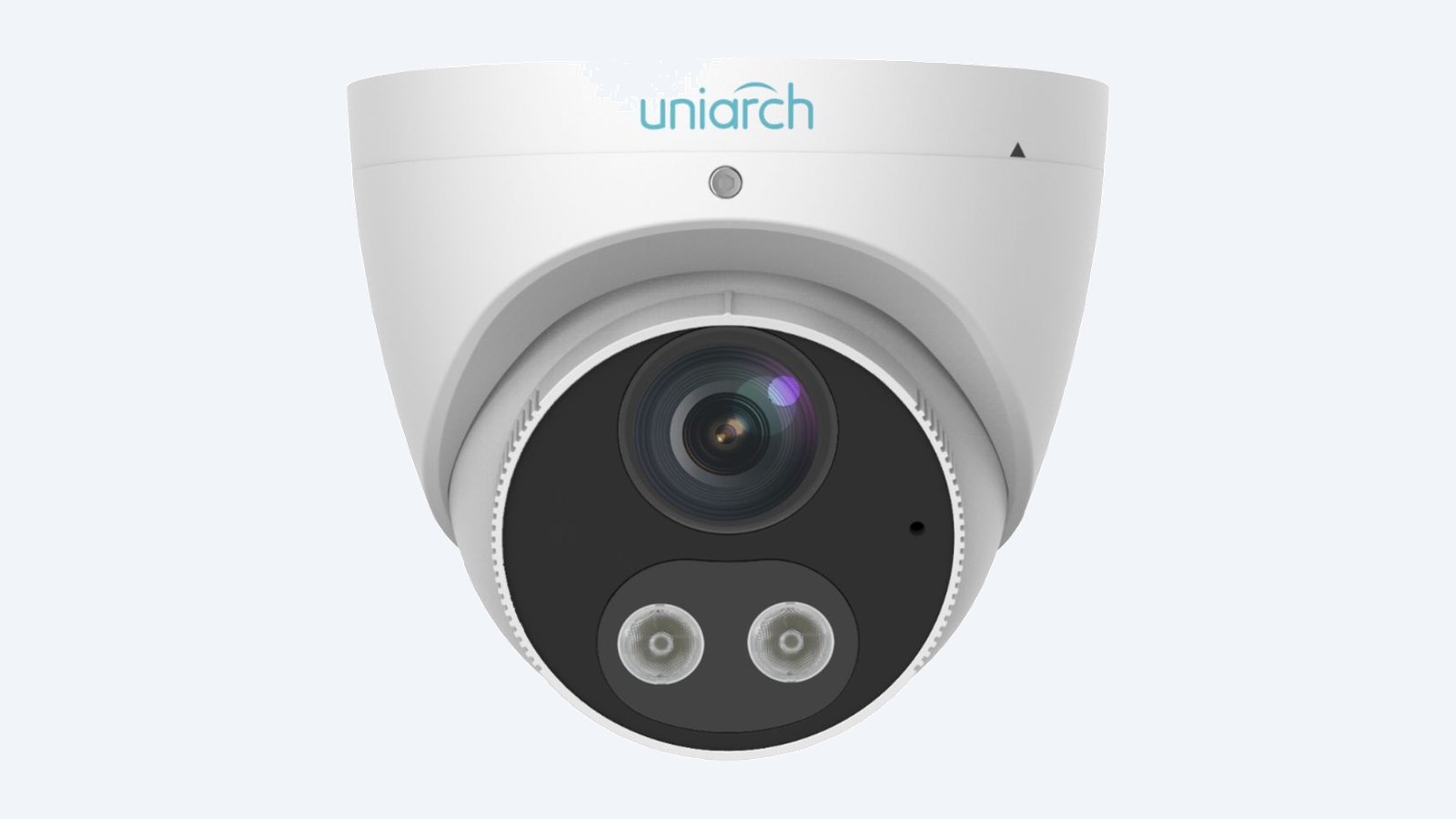 Uniarch IPC-T1P5-AF28KC white Tri-guard 5MP turret camera with warning light