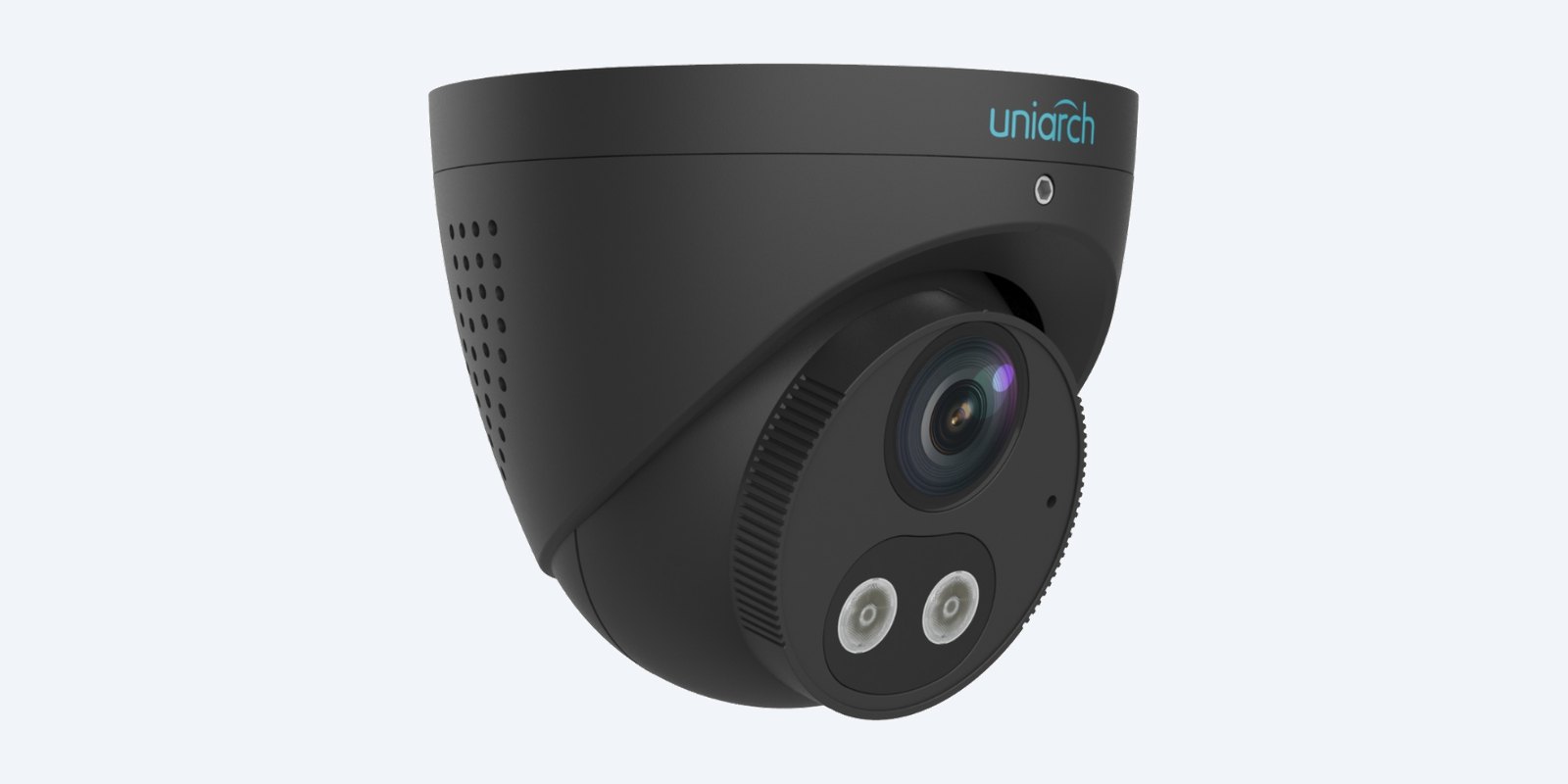Uniarch IPC-T1P8-AF28KC-B Tri-Guard 8MP 4K turret, black camera