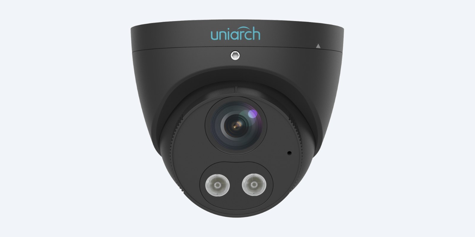 Uniarch IPC-T1P8-AF28KC-B black turret camera, side view