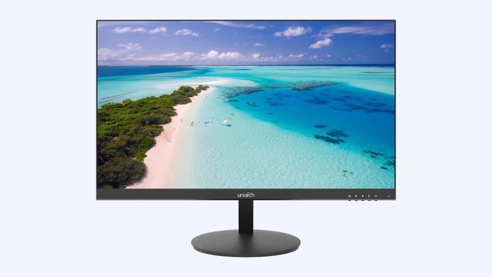 Uniarch MT-22-V 22 inch Full HD surveillance monitor on its stand