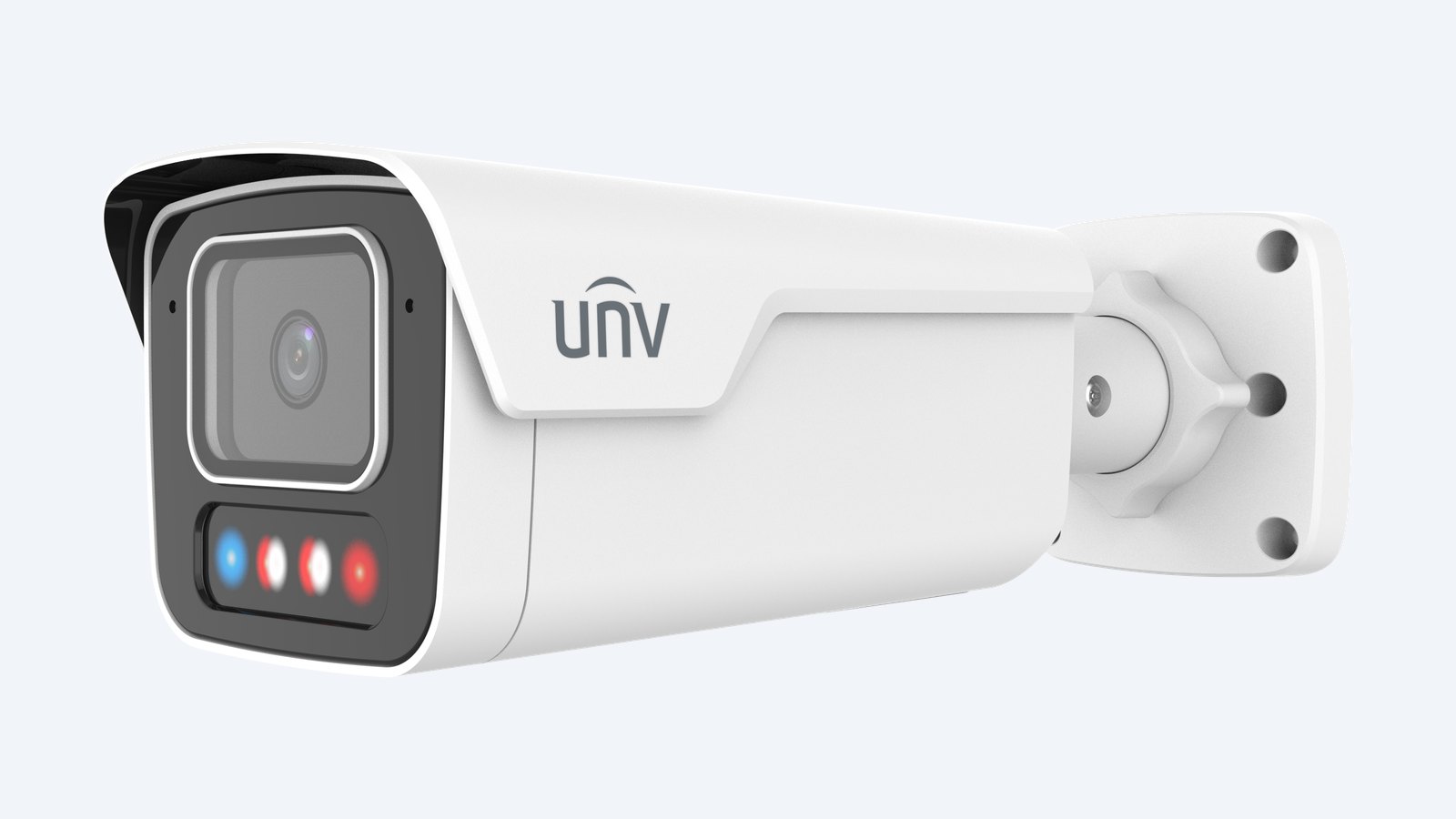Uniview IPC2B18SE-ADF28KMC-WP-I1-BK black tri-guard bullet camera (shown in white; this model has a black housing)