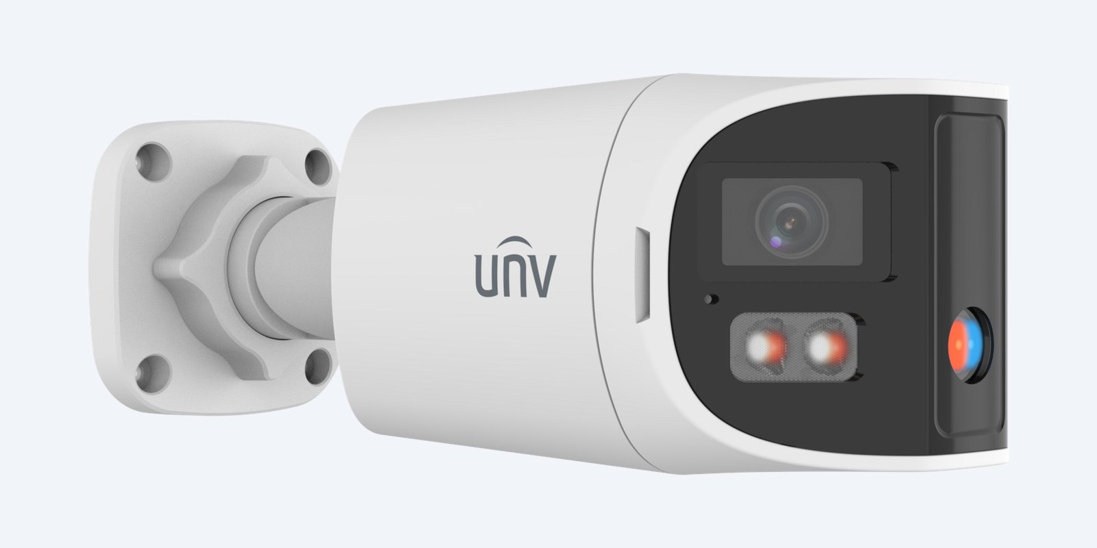 Uniview IPC2K28SE-ADF28KMC-DL-I0 8MP 180° dual-lens bullet camera, side view