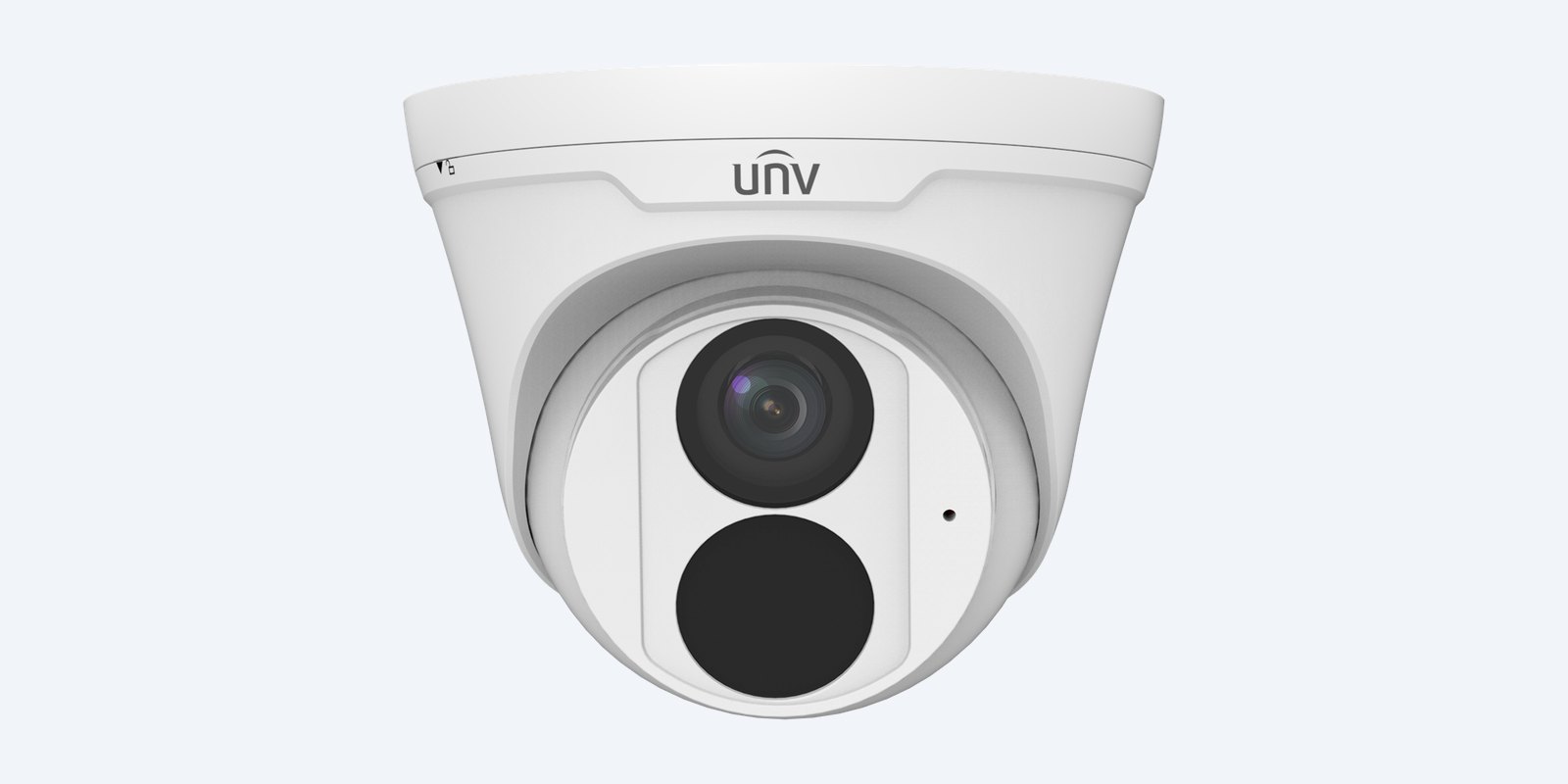 Uniview IPC3618LE-ADF28KM-H-BK turret camera, front view