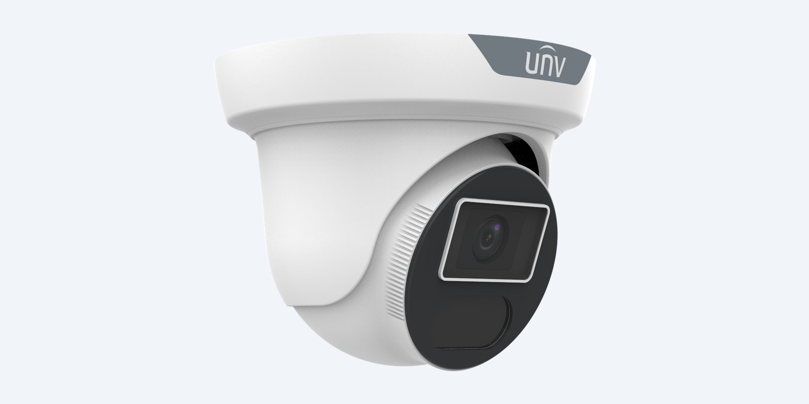 Uniview IPC3618SS-ADF28K-I1 turret camera, angled view