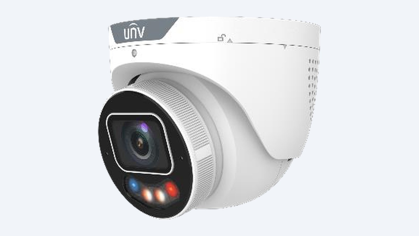Uniview IPC3636SE-ADF28KMC-WP-I1 white tri-guard turret camera