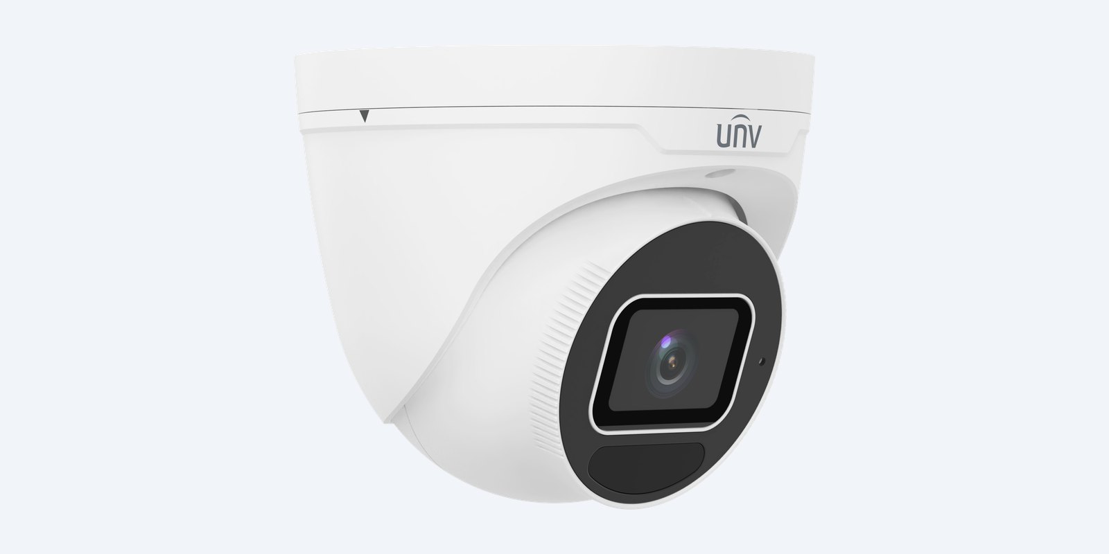 Uniview IPC3638SB-ADZK-I0 turret camera, angled view