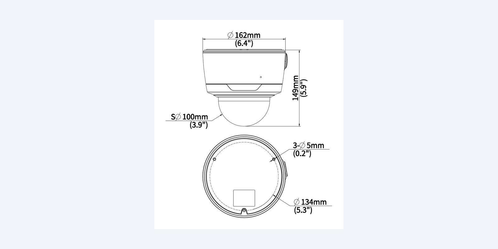 Uniview IPC3735SS-ADZK-I1 dimension drawing