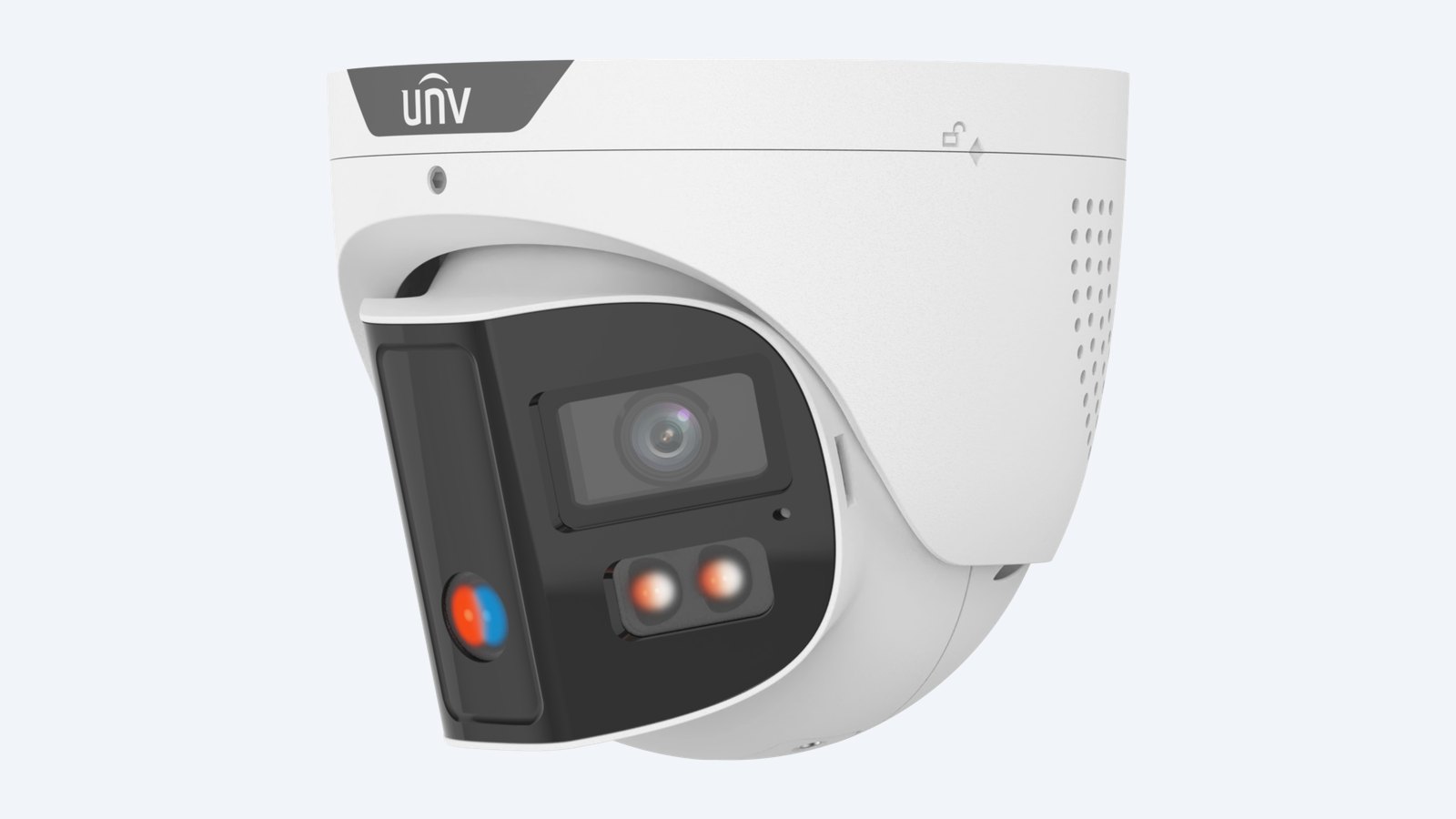 Uniview IPC3K28SE-ADF28KMC-DL-I0-BK 8MP 180° dual-lens turret camera, black