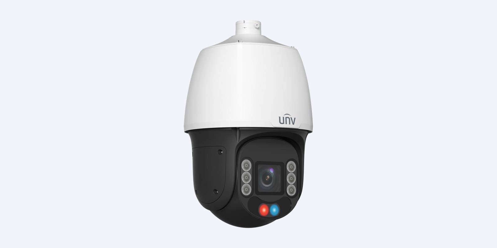 Uniview IPC6624SFW-X25-C-VH2 4MP 25x Tri-Guard dual-light PTZ camera, side view