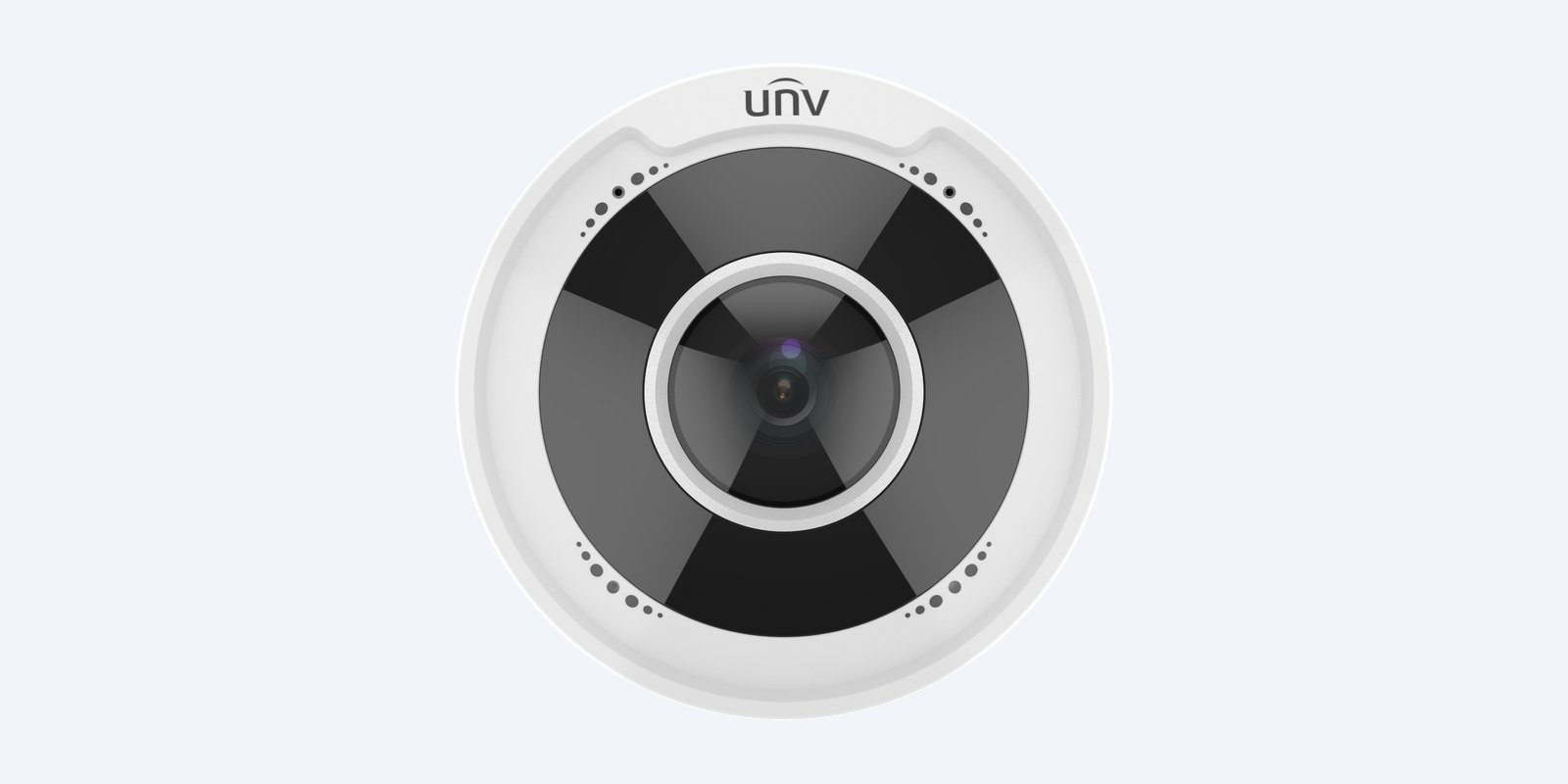 Uniview IPC815SB-ADF14K-I0 5MP fisheye camera, front view