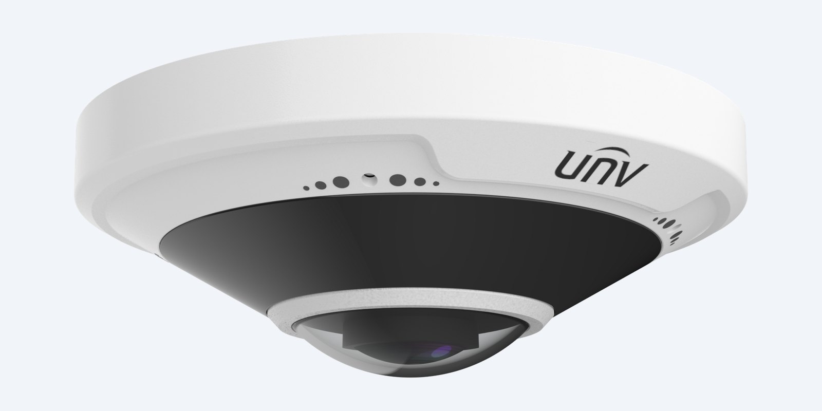 Uniview IPC815SB-ADF14K-I0 5MP fisheye camera, side view