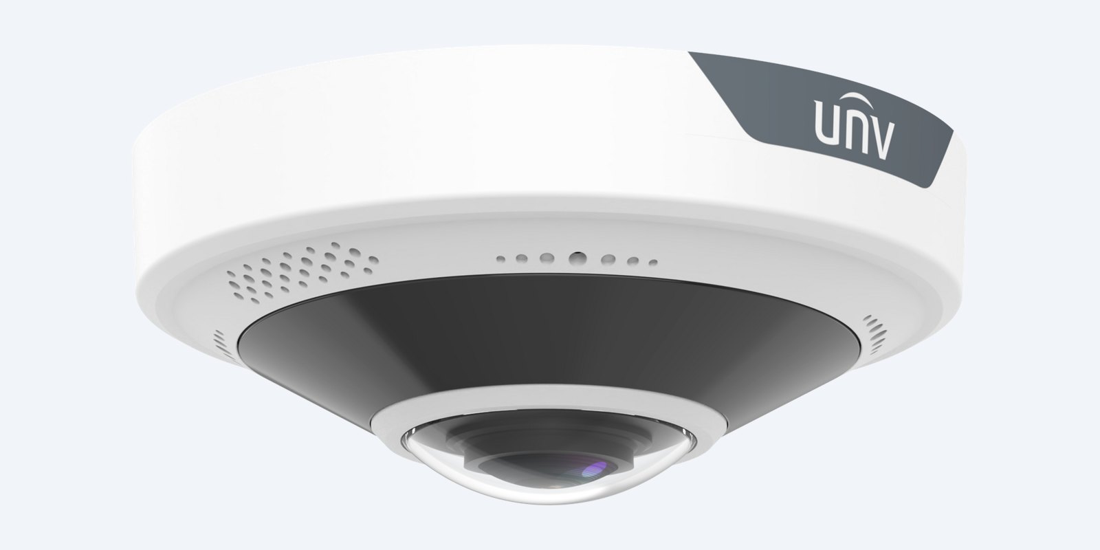 Uniview IPC816SB-ADF16KMC-I1 6MP 360° fisheye camera, side view