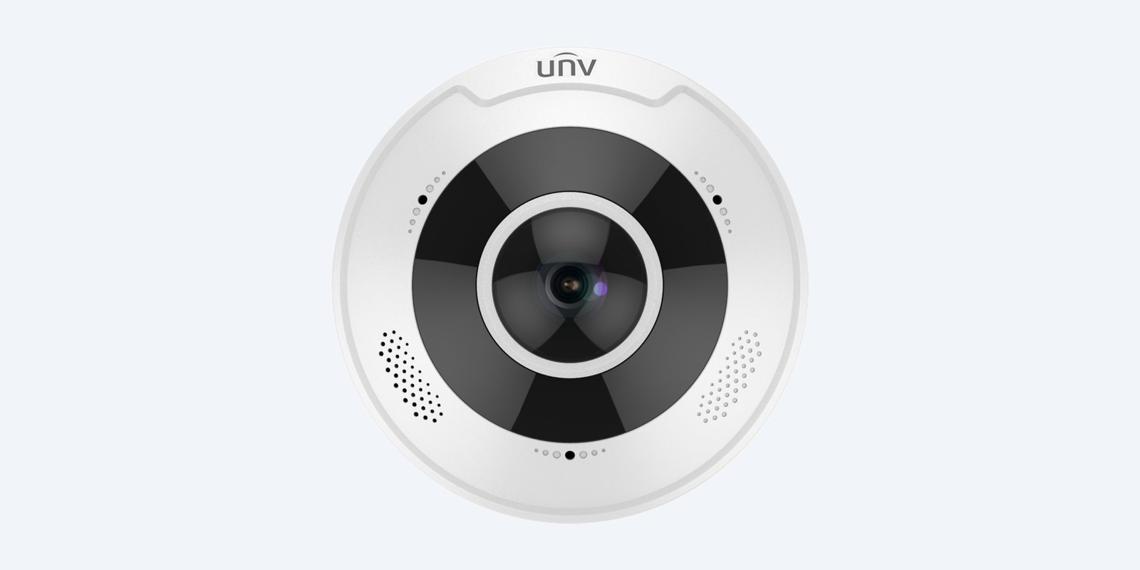 Uniview IPC86CEB-AF18KC-I0 12MP 360° fisheye camera, front view