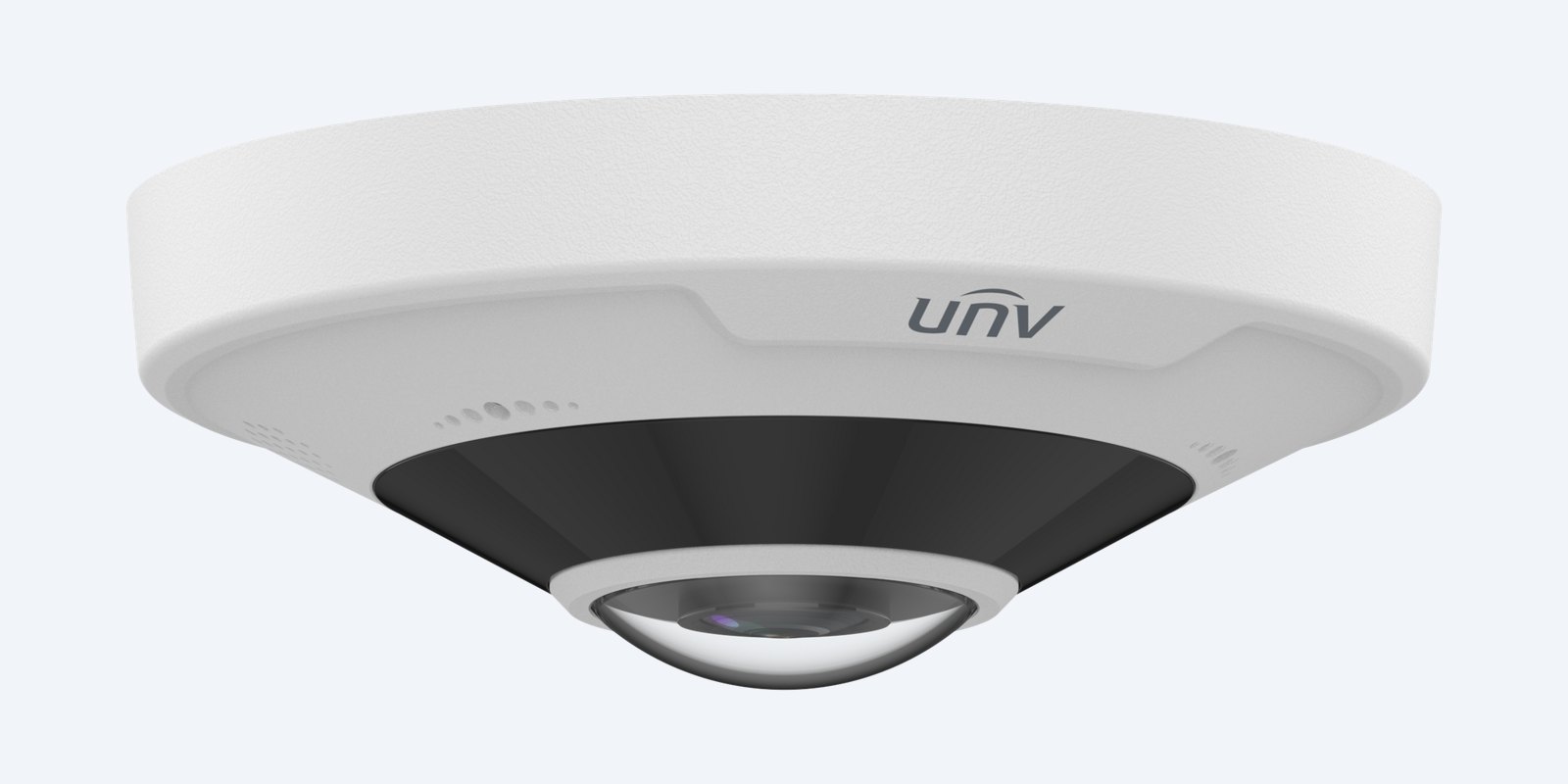 Uniview IPC86CEB-AF18KC-I0 12MP 360° fisheye camera, side view