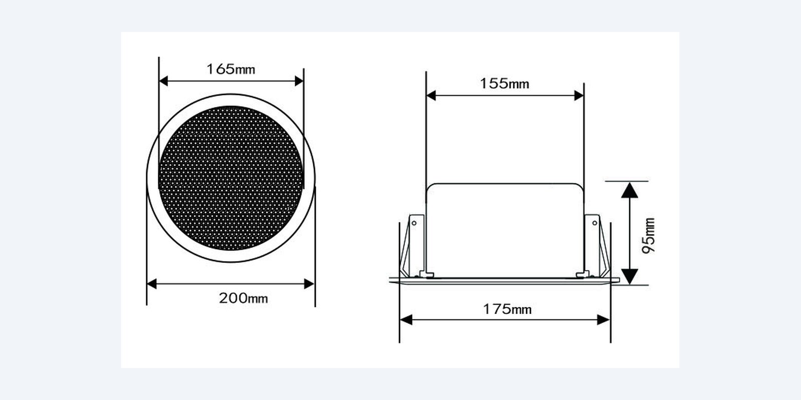 Uniview IPS301015-S dimension drawing