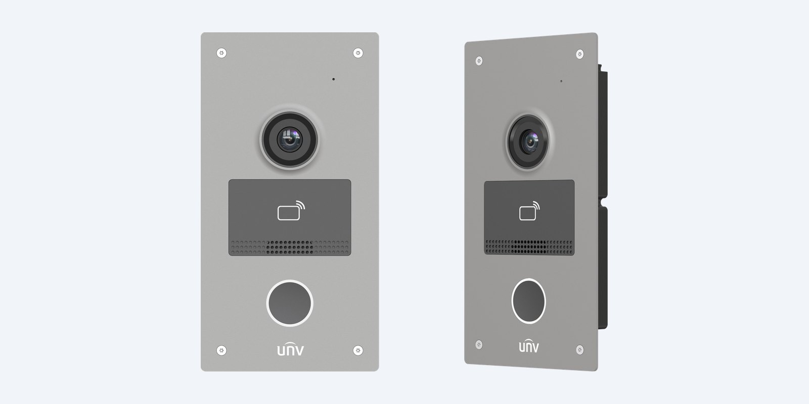 Uniview OEU-201S-HMK-Z villa door station, front and angle