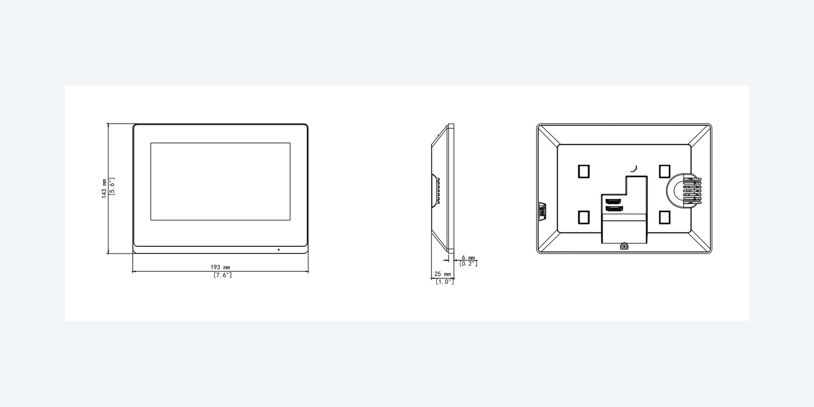 Uniview OEI-372S-H-W dimension drawing