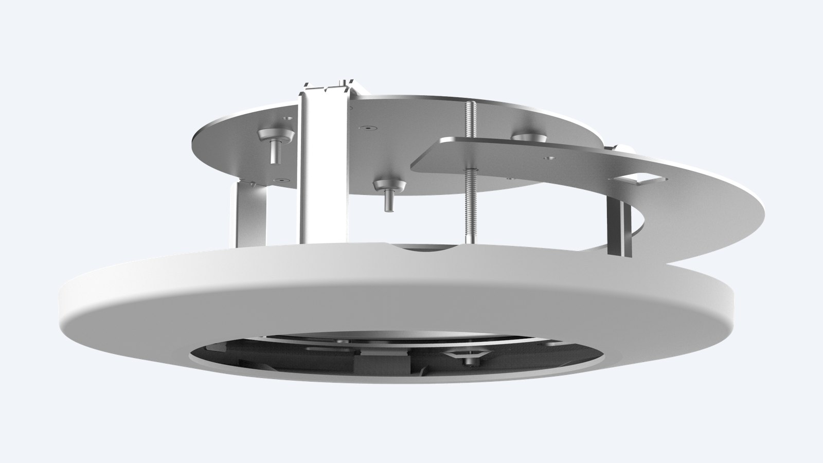 Uniview TR-FM180-IN in-ceiling mount for 4-inch PTZ domes with white trim ring