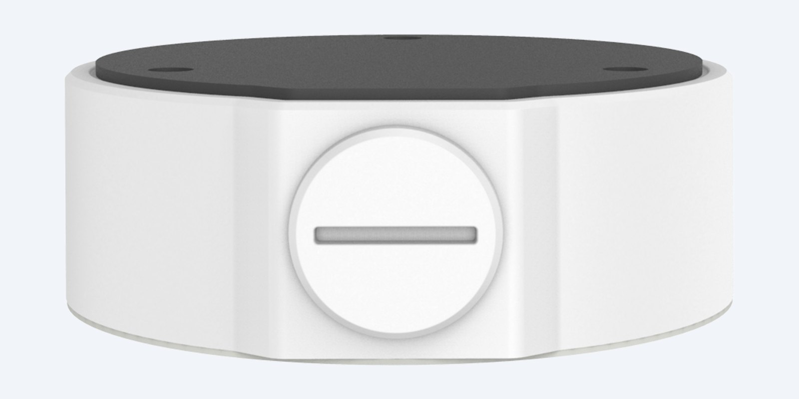 Uniview TR-JB03-H-IN junction box from the front, with the side entry cap