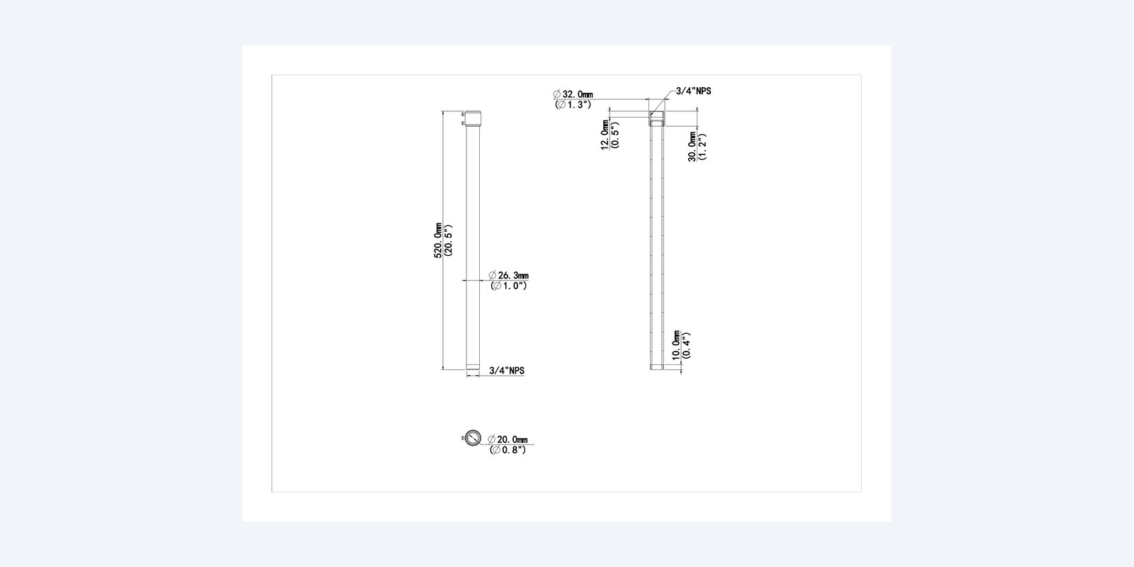 Uniview TR-SE24-A-IN dimension drawing