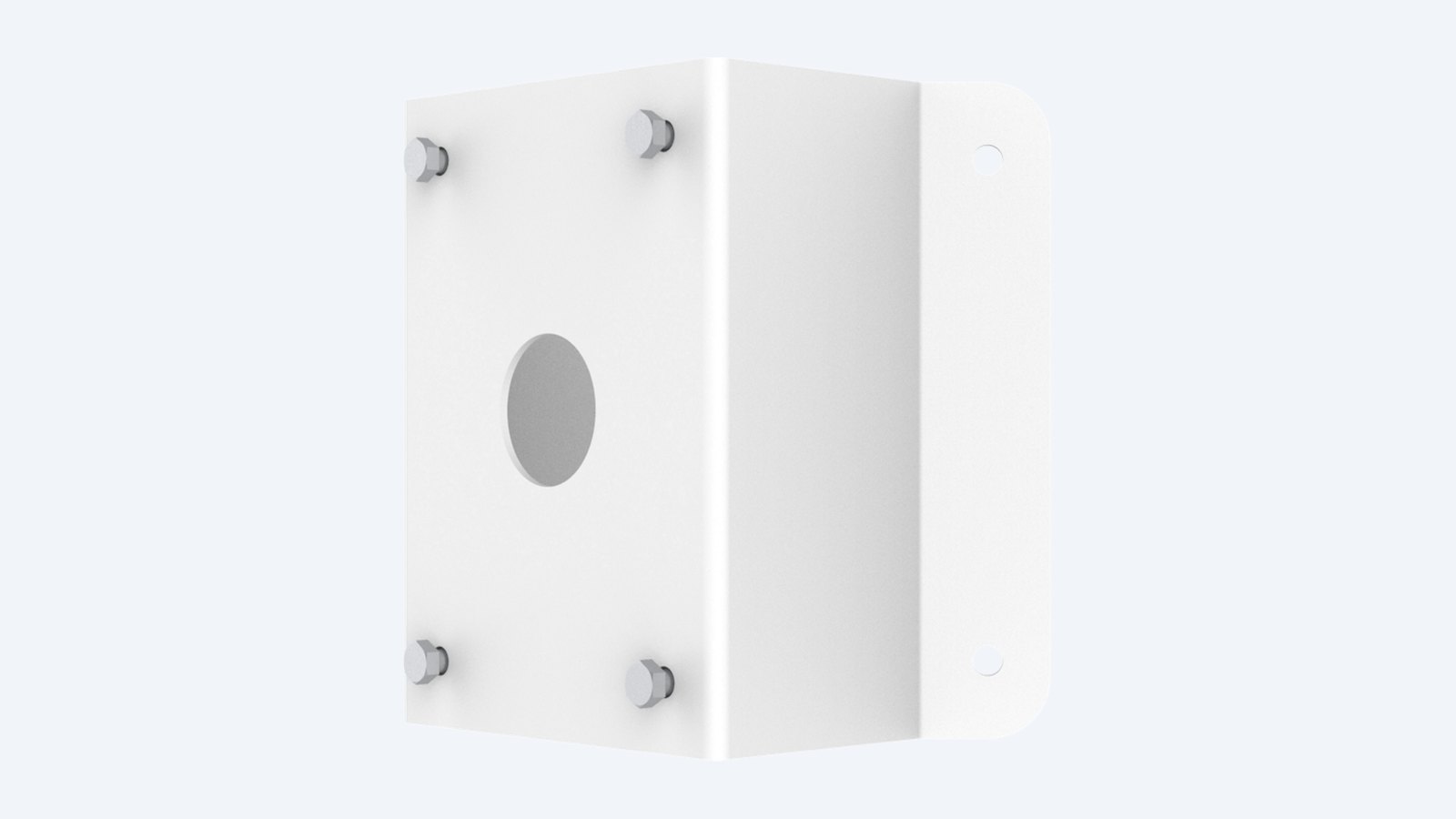 Uniview TR-UC08-A-IN white steel corner mount adapter