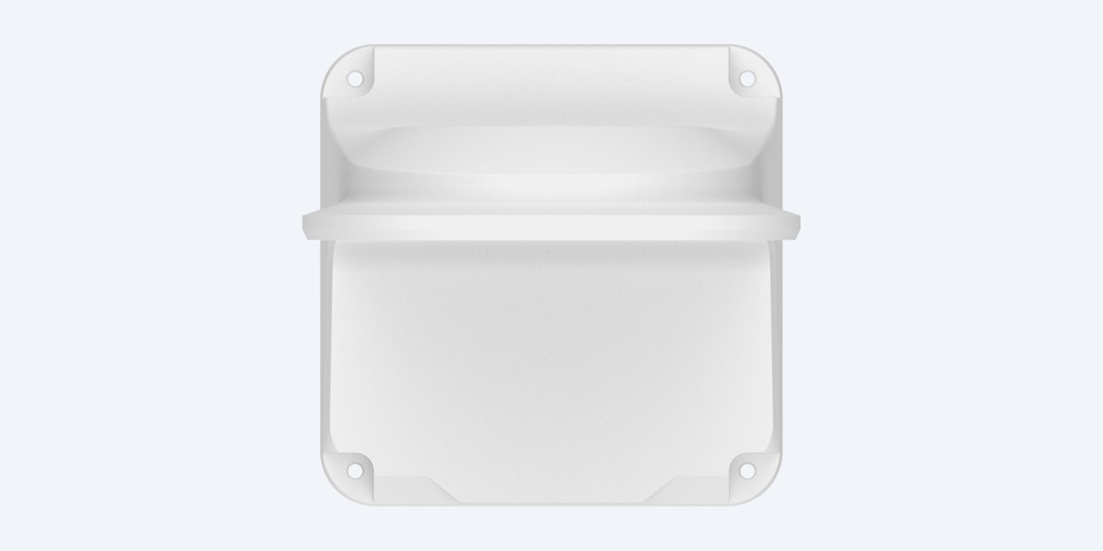 Uniview TR-WM03-B-IN-BK wall plate with four fixing holes (photo shows the white version)
