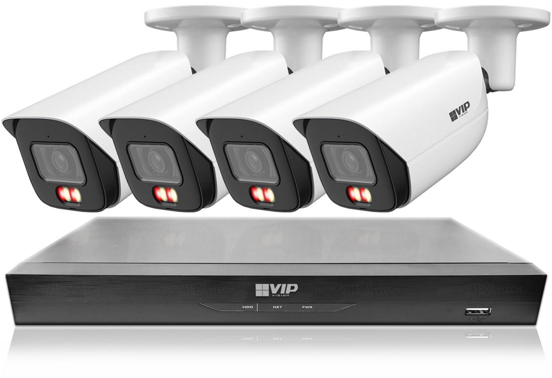 VIP Vision V6200 6MP AI Advanced NVR kit with colour cameras