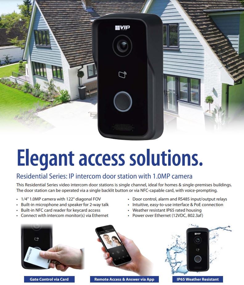 VIP Vision 1MP WiFi Intercom Doorbell