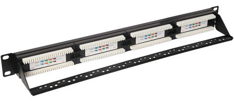 VIP Vision RMC‑PP24‑5‑T 24‑Port CAT5e Patch Panel (1U)