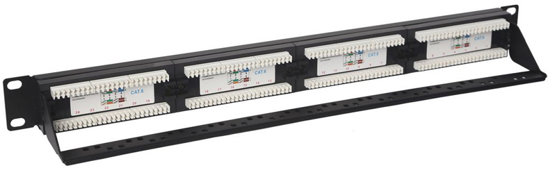 VIP Vision RMC‑PP24‑6‑T 24‑Port CAT6 Patch Panel (1U)