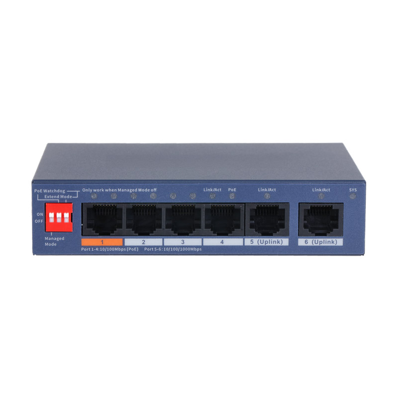 VIP Vision VSPOE-SWA4C 4‑Port Fast PoE Switch
