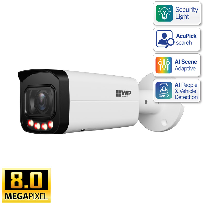 VIP Vision VSIPP-8BIRMG-I3 8MP Motorised Bullet Camera